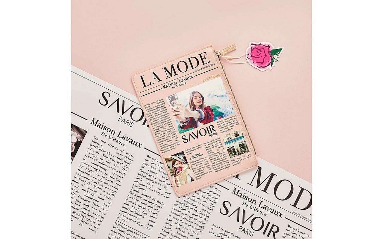 The La Mode Newspaper Clutch (Image via Spectrum Collection)